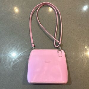 Pink cross body Vera Pelle bag. Purchased in Italy. BNWOT.